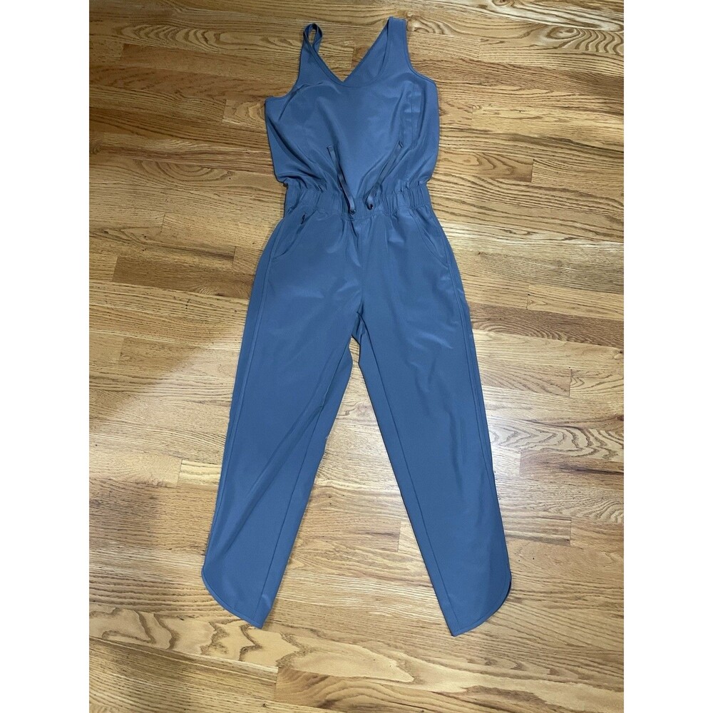 Patagonia Women's Fleet with Jumpsuit Romper Sleeveless Grey/ Blue Size XS EUC